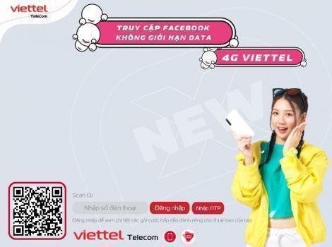 Truy Cập Facebook không giới hạn Data Cùng Viettel