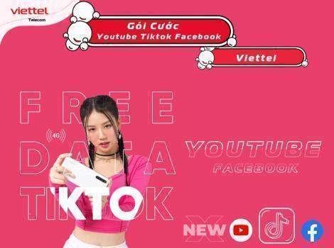 Gói Mạng Xã Hội Viettel Free Data Tiktok Fb Youtube